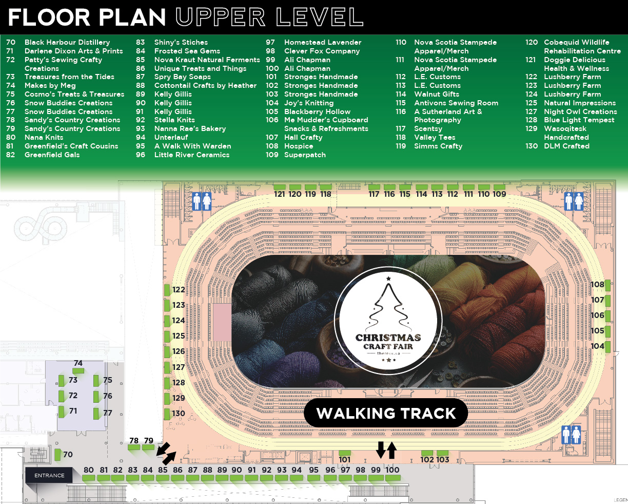 Christmas at the RECC floor plan 27 1530 Upper Level