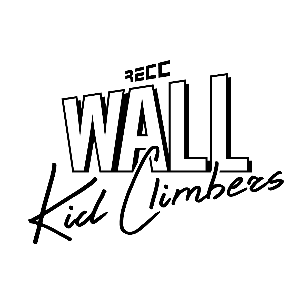 Logo BLACK WallKidClimbers