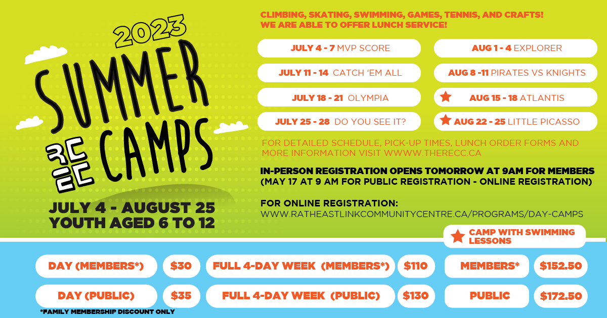 Summer Day Camps Pre Registration 23 04 26 1050 FB